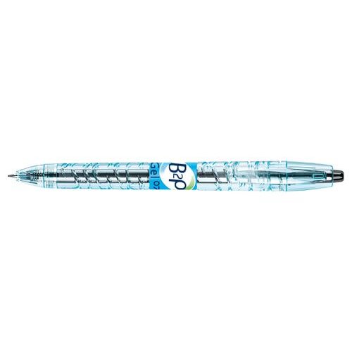 Pilot Begreen B2P Retractable Gel Rollerball Pen Recycled 0.7mm Tip 0.39mm Line Black (Pack 10) (31130PT)