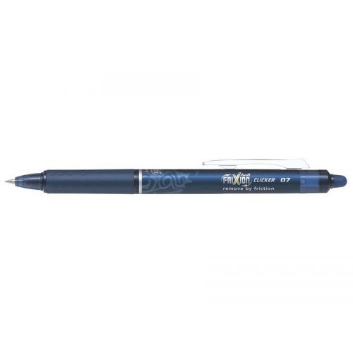 Pilot FriXion Clicker Rollerball Pen Retractable Erasable 0.7 Tip 0.35mm Line Blue 229101203 (31340PT)