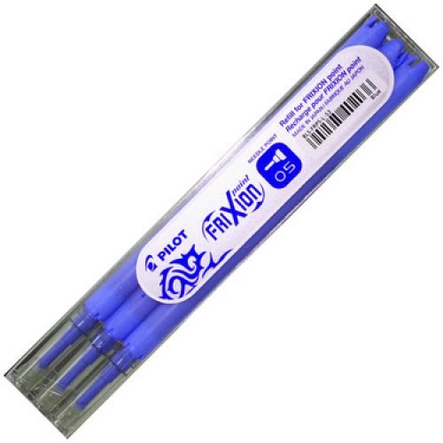 Pilot Refill for FriXion Point Pens 0.5mm Tip Blue (Pack 3) (31382PT)