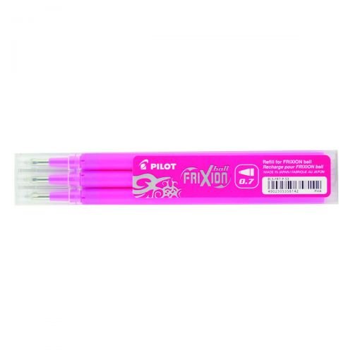 Pilot Refill for FriXion Ball/Clicker Pens 0.7mm Tip Pink (Pack 3) (31557PT)