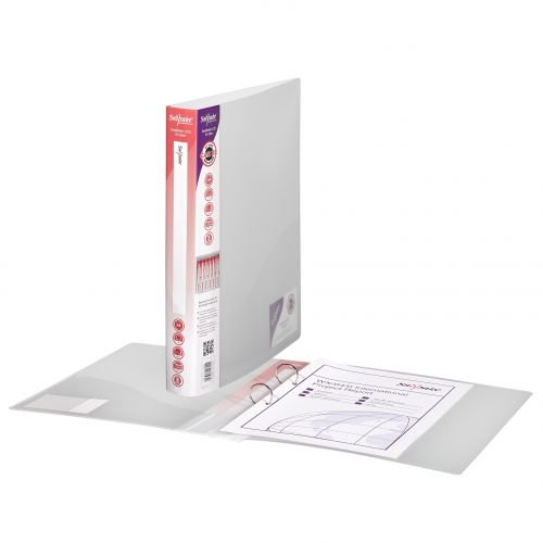 Snopake Superline Ring Binder 2 O Ring A4 25mm Rings Clear (Pack 10) (31567SN)