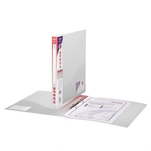 Snopake Executive Ring Binder 2 O Ring A4 15mm Rings Clear (Pack 10) (31574SN)
