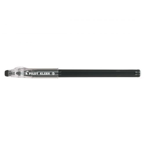 Pilot Kleer Erasable Ballpoint Pen 0.7mm Tip 0.35mm Line Black (Pack 12) (31592PT)