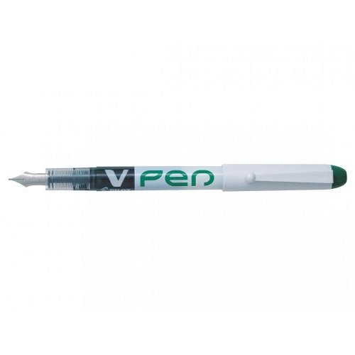 Pilot V Pen Erasable Disposable Fountain Pen Green (Pack 12) (31753PT)