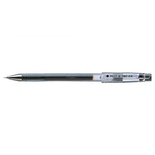 Pilot G Tec C4 Gel Rollerball Pen Micro 0.4mm Tip 0.2mm Line Black (31865PT)