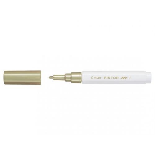 Pilot Pintor Fine Bullet Tip Paint Marker 2.9mm Gold (Single Pen) 4902505541605 (31907PT)
