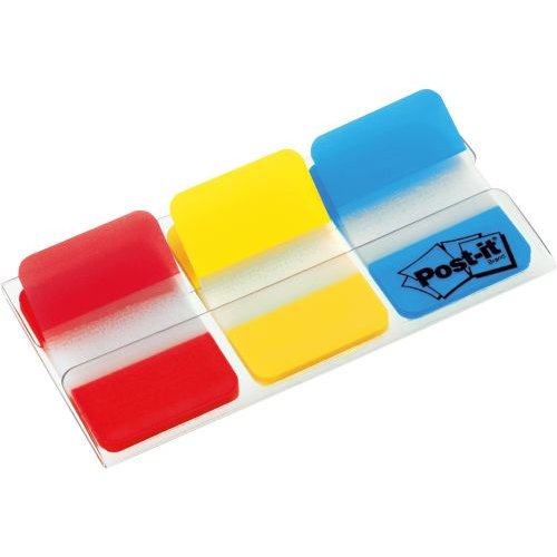 Post it Index Strong 25mm Assorted Red Yellow and Blue (32505TT)