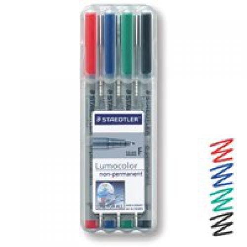 Staedtler 316 Lumocolor Pen Non permanent Fine 0.6mm Line Assorted (33177TT)