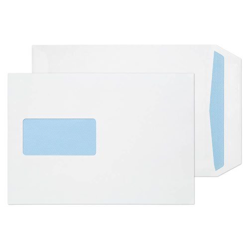 ValueX Pocket Envelope C5 Self Seal Window 100gsm White (Pack 500) (35092BL)