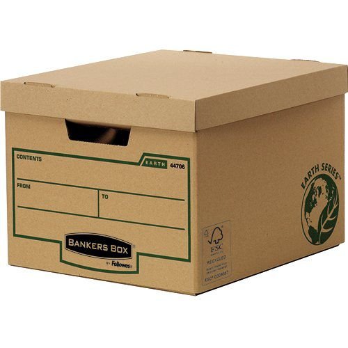 Fellowes Bankers Box Earth Series Standard Storage Box Board Brown (Pack 10) 4470601 (35102FE)