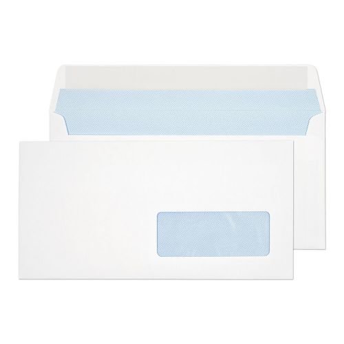 Blake Purely Everyday Wallet Envelope DL Peel and Seal Right Hand Window 100gsm White (Pack 500) (35183BL)