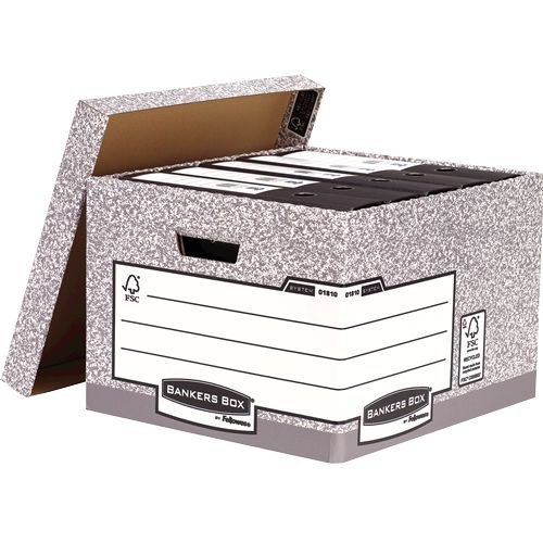 Bankers Box by Fellowes System Large Storage Box FSC (35200FE)