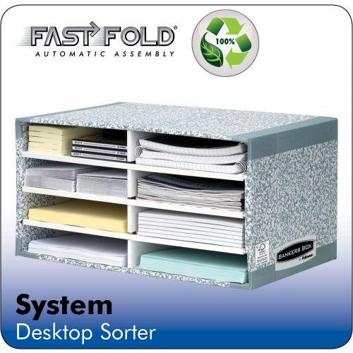 Fellowes Bankers Box System Desktop Sorter Board Grey (Pack 5) 8750 (35221FE)