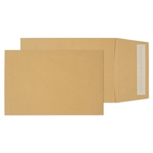 Blake Purely Packaging Pocket Gusset Envelope C5 Peel and Seal Plain 25mm Gusset 120gsm Manilla (Pack 125) (35575BL)