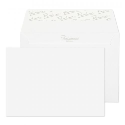 Blake Premium Business Wallet Envelope C6 Peel and Seal Plain 120gsm Diamond White Laid (Pack 50) (35694BL)