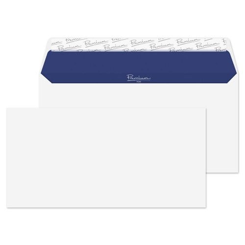 Blake Premium Pure Wallet Envelope DL Peel and Seal Plain 120gsm Super White Wove (Pack 50) (36261BL)