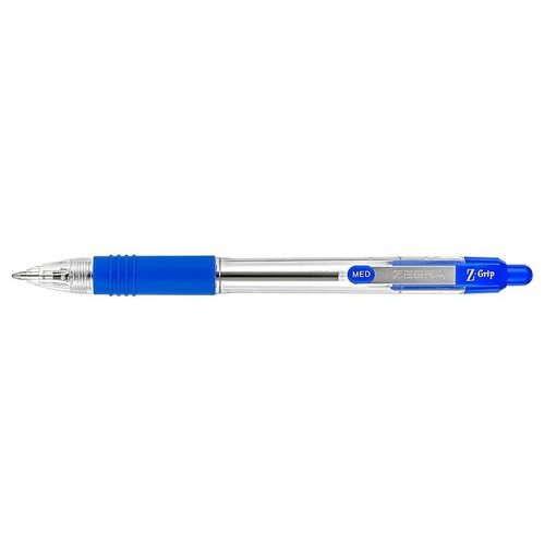 Zebra Z Grip Retractable Ballpoint Pen 1.0mm Tip Blue (Pack 12) (36450ZB)