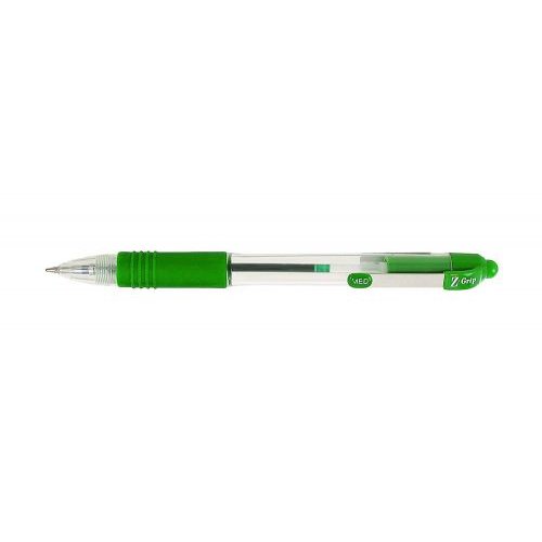 Zebra Z Grip Retractable Ballpoint 1.0mm Tip Green (Pack 12) (36464ZB)