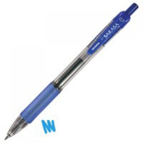 Zebra Sarasa Retractable Gel Rollerball Pen 0.7mm Tip 0.5mm Line Blue (Pack 12) (36597ZB)