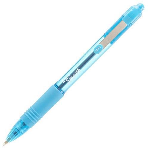 Zebra Z Grip Smooth Rectractable Ballpoint Pen 1.0mm Tip Blue (Pack 12) (36702ZB)
