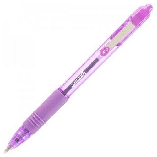 Zebra Z Grip Smooth Rectractable Ballpoint Pen 1.0mm Tip Violet (Pack 12) (36723ZB)