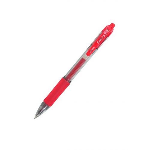 Zebra Sarasa Retractable Gel Rollerball Pen 0.7mm Tip 0.5mm Line Red (Pack 12) (36982ZB)