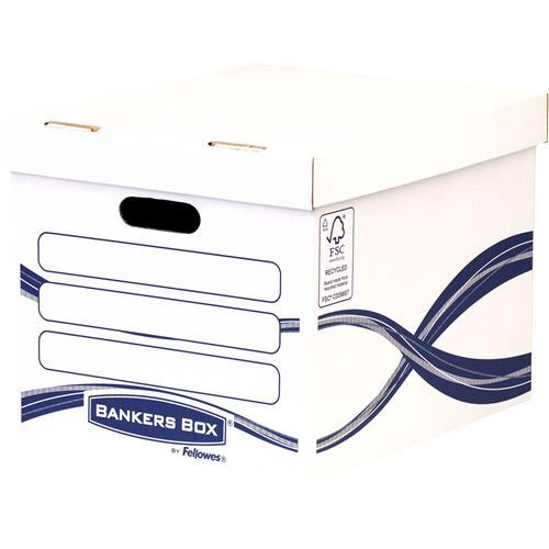 ValueX Storage Box Board White and Blue (Pack 10) 4460801 (37433FE)
