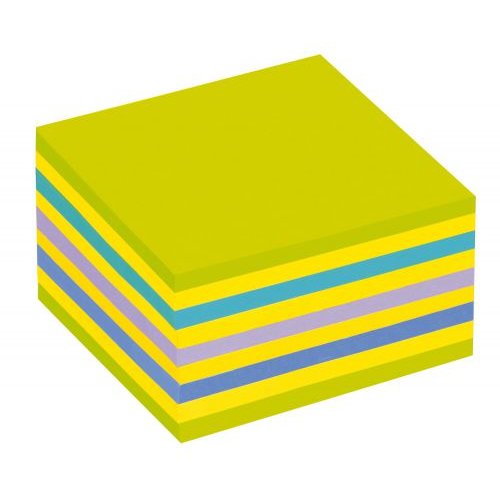 Post it Note Cube 76x76mm Neon Assorted (38312MM)