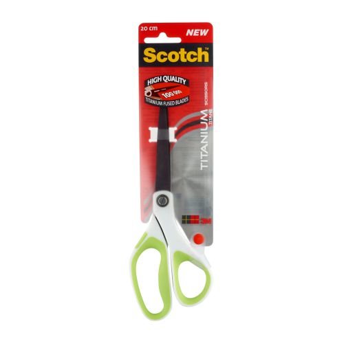 Scotch Titanium Scissors Ambidextrous Comfort Handles 200mm Green (38354MM)