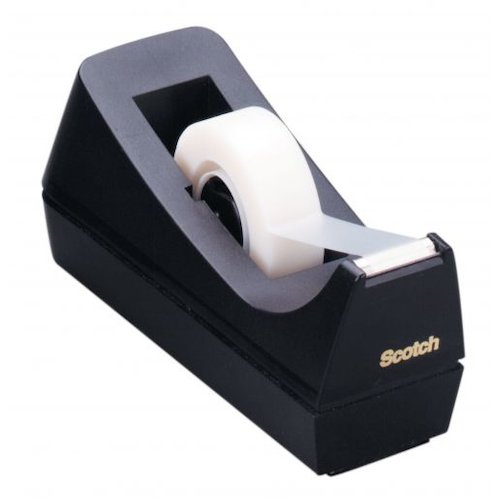 Scotch C38 Magic Tape Dispenser for 19mm Tapes Black 7000028837 (38389MM)