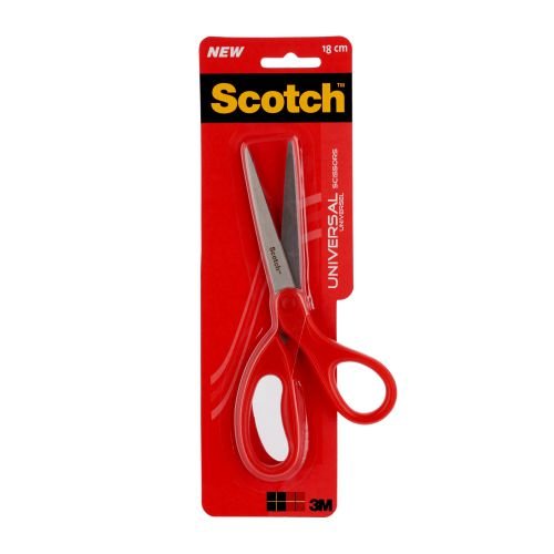 Scotch Universal Scissors 180mm Red 1407 (38403MM)