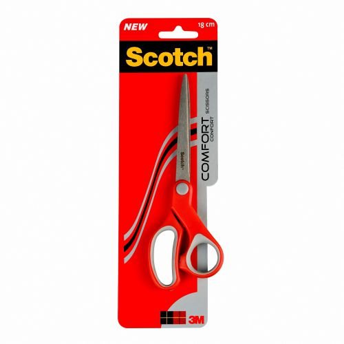 Scotch Comfort Scissors 180mm Red/Grey 1427 (38410MM)
