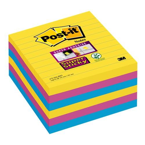 Post it Super Sticky Notes Ruled (38452MM)