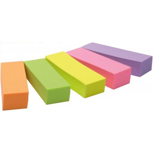 Post It Note Paper Index Flags Repositionable 15x50mm 5x100 Tabs Assorted Colours (Pack 500) 7100172770 (38585MM)