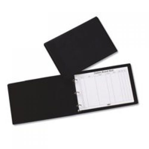 Concord Visitors Book Loose leaf 3 Ring Binder with 50 Sheets 2000 Entries 230x355mm Black (38630CC)