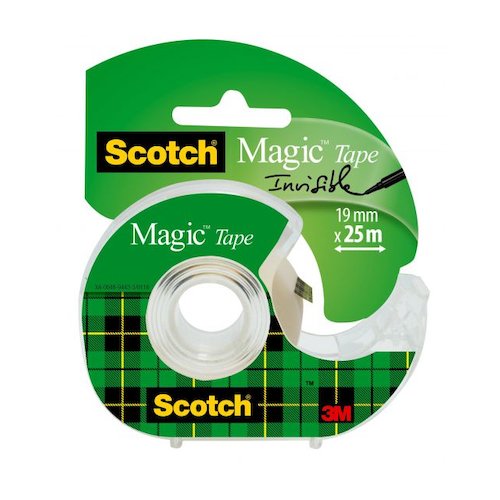 Scotch Magic Invisible Tape + Handheld Dispenser (38921MM)