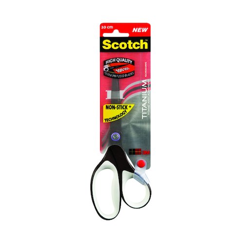 Scotch Titanium Non Stick Scissors 200mm Black 7000034001 (3M27136)