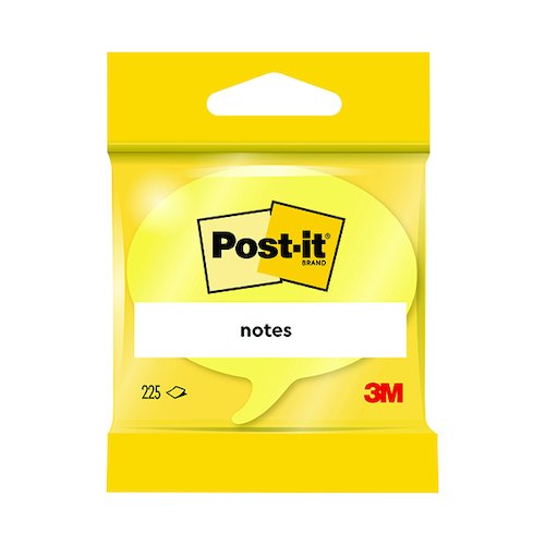 Post it Notes 70 x 70mm Speech Bubble Rainbow (12 Pack) 3M37917 (3M79170)