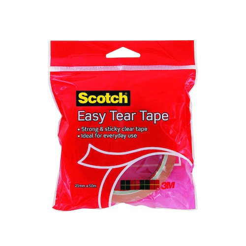 3M Scotch Easy Tear Clear Everyday Tape Single Roll GT500077224 (3M83536)