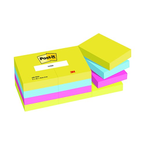 Post it Notes 38 x 51mm Energy Colours (12 Pack) 653TF (3M87121)