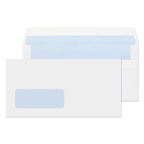 ValueX Wallet Envelope DL Self Seal Window 80gsm White (Pack 1000) (40037BL)