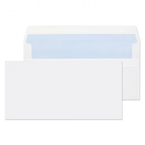 ValueX Wallet Envelope DL Self Seal Plain 80gsm White (Pack 1000) (40044BL)