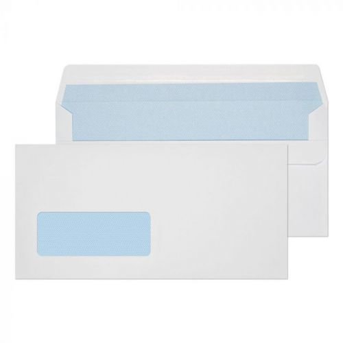 ValueX Wallet Envelope DL Self Seal Window 90gsm White (Pack 1000) (40051BL)