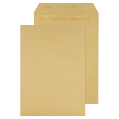 ValueX Pocket Envelope C4 Self Seal Plain 115gsm Manilla (Pack 250) (40163BL)