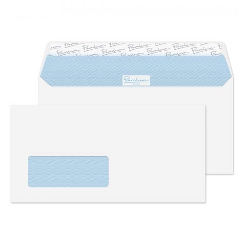 Blake Premium Office Wallet Envelope DL Peel and Seal Window 120gsm Ultra White Wove (Pack 500) (40247BL)
