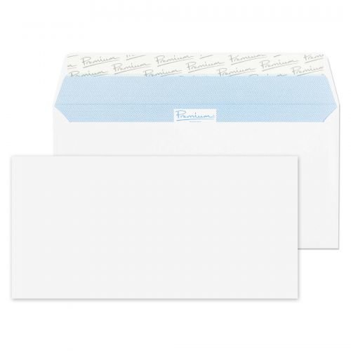 Blake Premium Office Wallet Envelope DL Peel and Seal Plain 120gsm White (Pack 500) (40254BL)