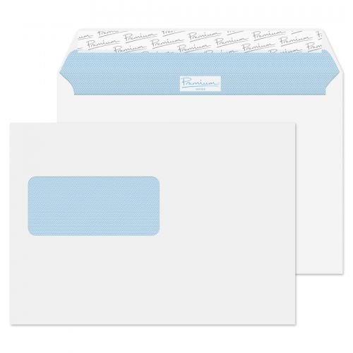 Blake Premium Office Wallet Envelope C5 Peel and Seal Window 120gsm Ultra White Wove (Pack 500) (40436BL)