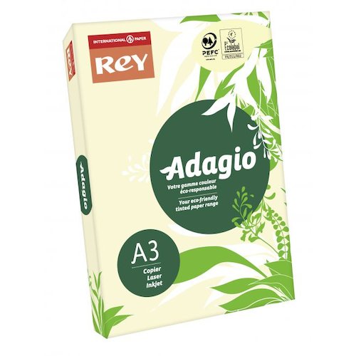 Rey Adagio Paper A3 80gsm Ivory (Ream 500) ADAGI080X667 (40496PC)