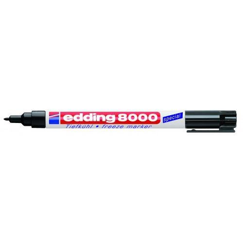 edding 8000 Freeze Permanent Marker Bullet Tip 1mm Line Black (Pack 5) (40601ED)