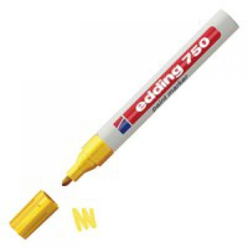 Edding 750 Paint Marker Bullet Tip 2 4mm Line Yellow (40643ED)